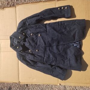 Guess Black Pea Coat Classic Style